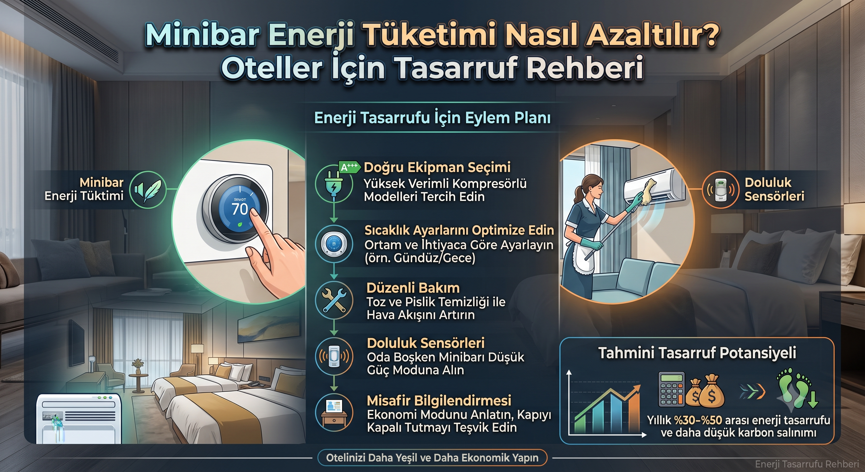 Minibar Enerji Tüketimi Nasıl Azaltılır? Oteller İçin Tasarruf Rehberi